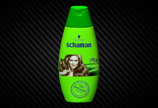 Бутылка шампуня Schaman