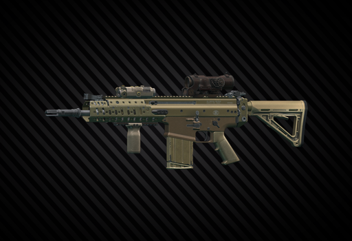 FN SCAR-H 7.62x51 assault rifle (FDE) Face