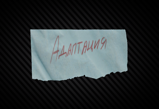 Записка с кодовым словом "Адаптация"