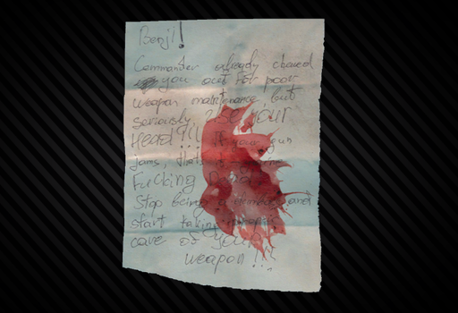 Note from USEC's corpse