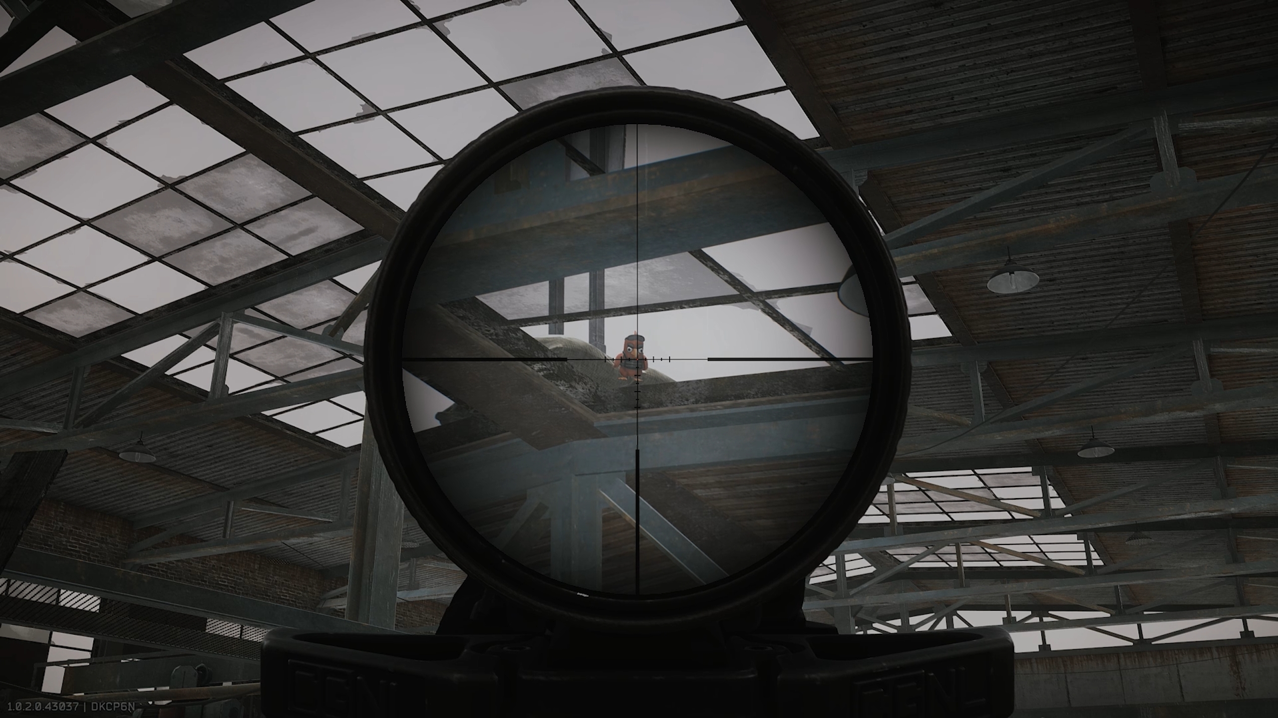 Под потолком ж/д депо